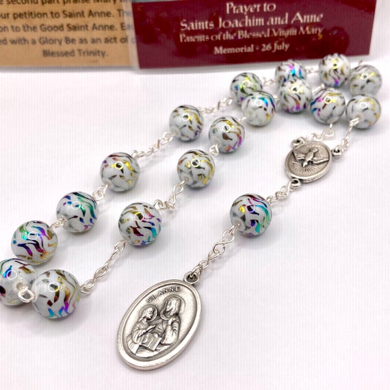 St. Anne Prayer Chaplet patron of Mothers & Grandmothers Etsy