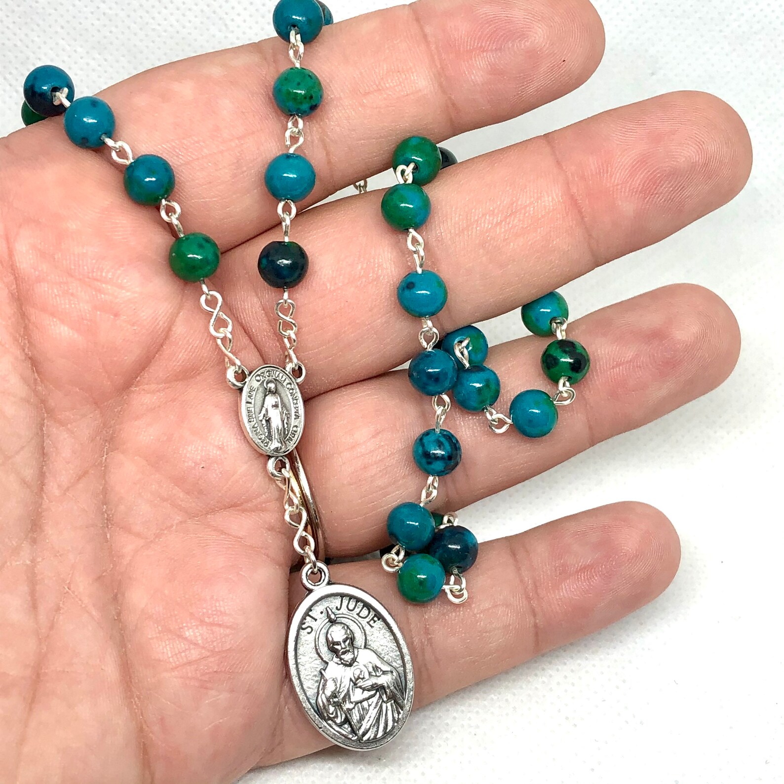 St. Jude 40Bead Prayer Chaplet Patron Saint of Finances & Etsy