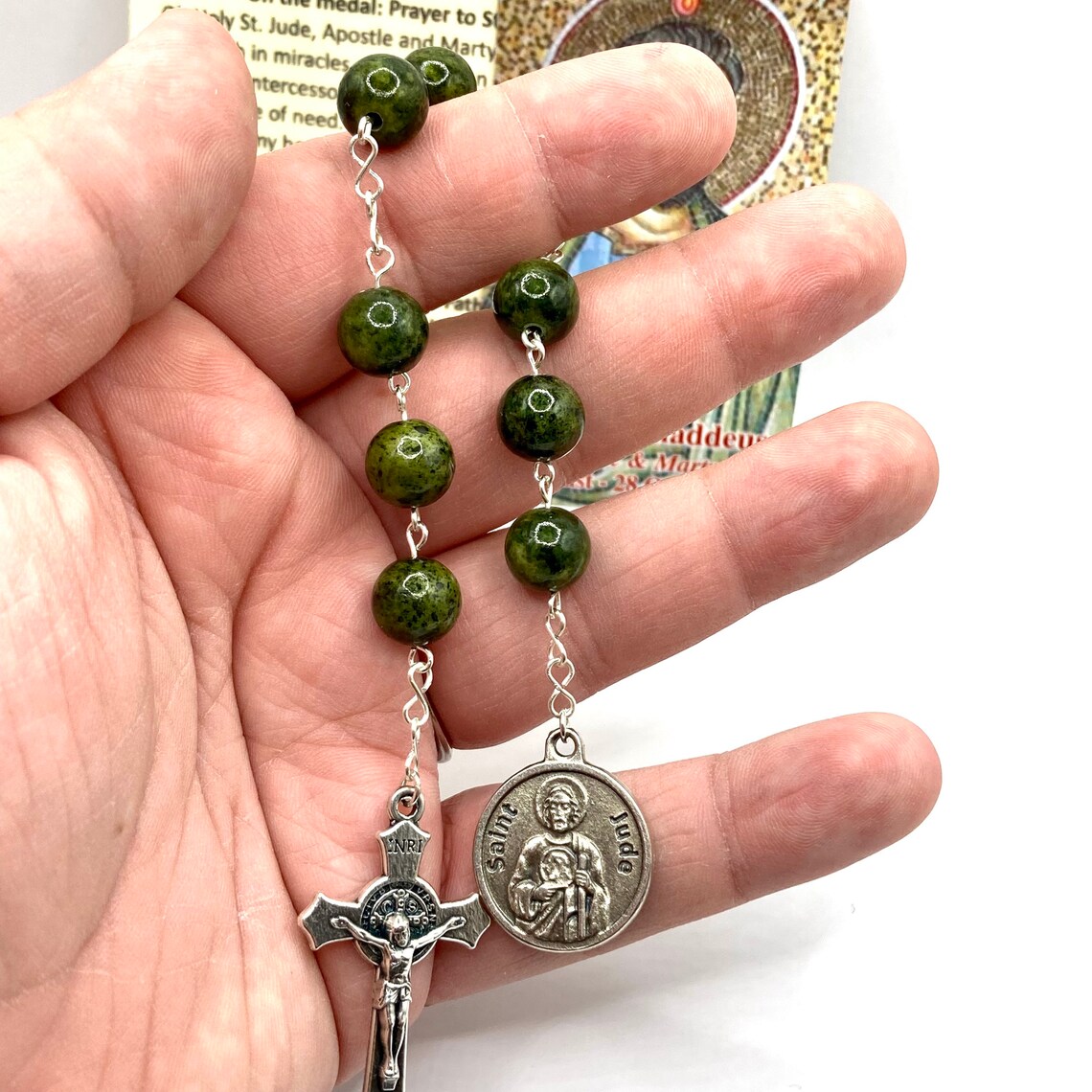 St. Jude Chaplet With Holy Card: Patron Saint of Lost Causes - Etsy