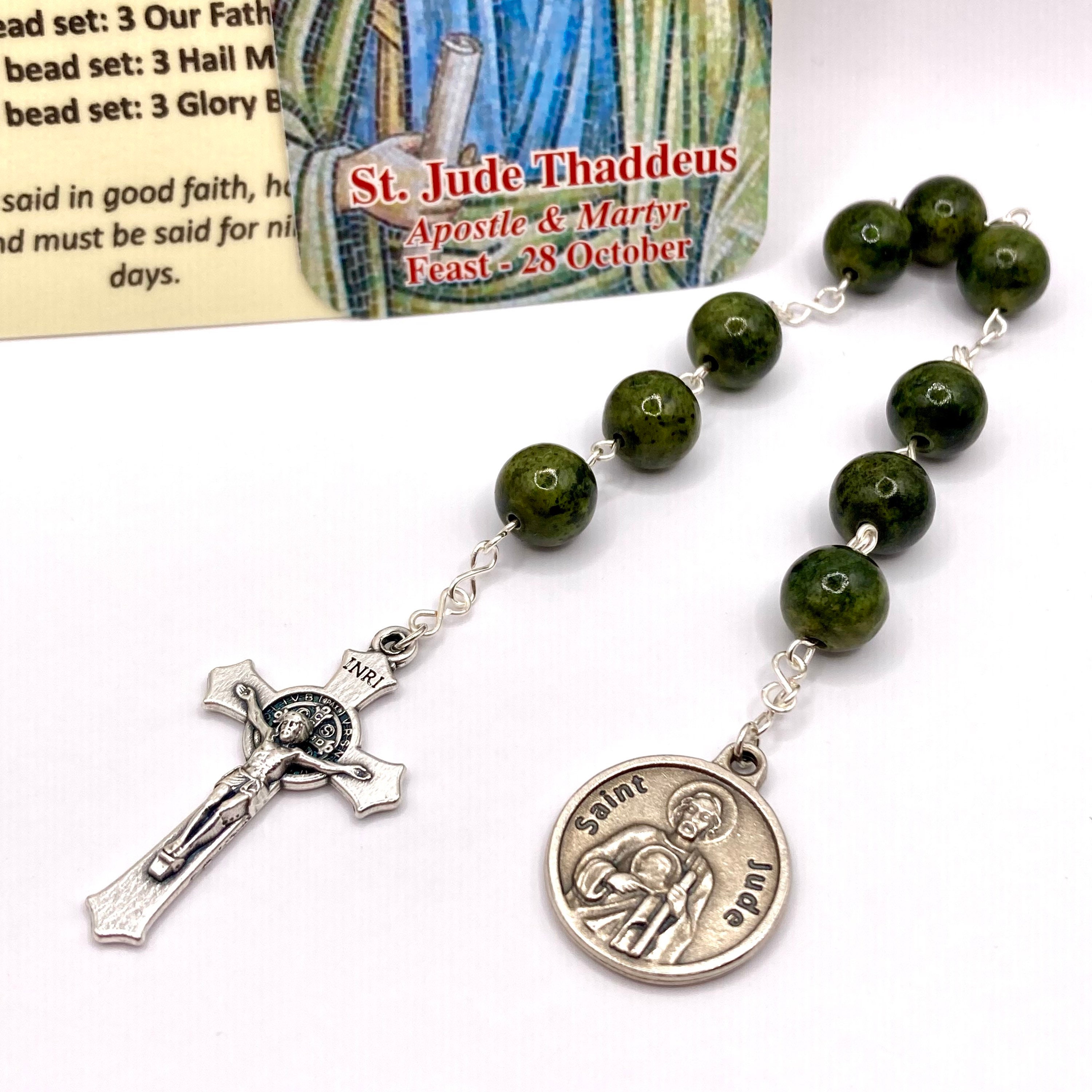 St. Jude Chaplet With Holy Card: Patron Saint of Lost Causes - Etsy