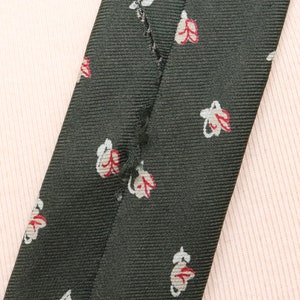 Vintage green floral silk necktie/ Richman Brothers image 9