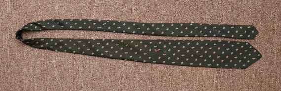 Vintage green floral silk necktie/ Richman Brothe… - image 6