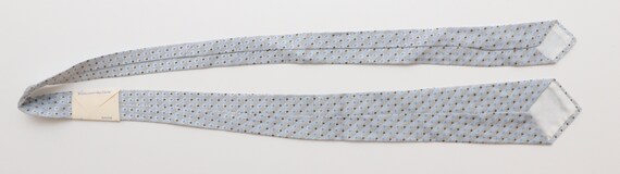 NOS vintage 1950-60s light blue print acetate ski… - image 4