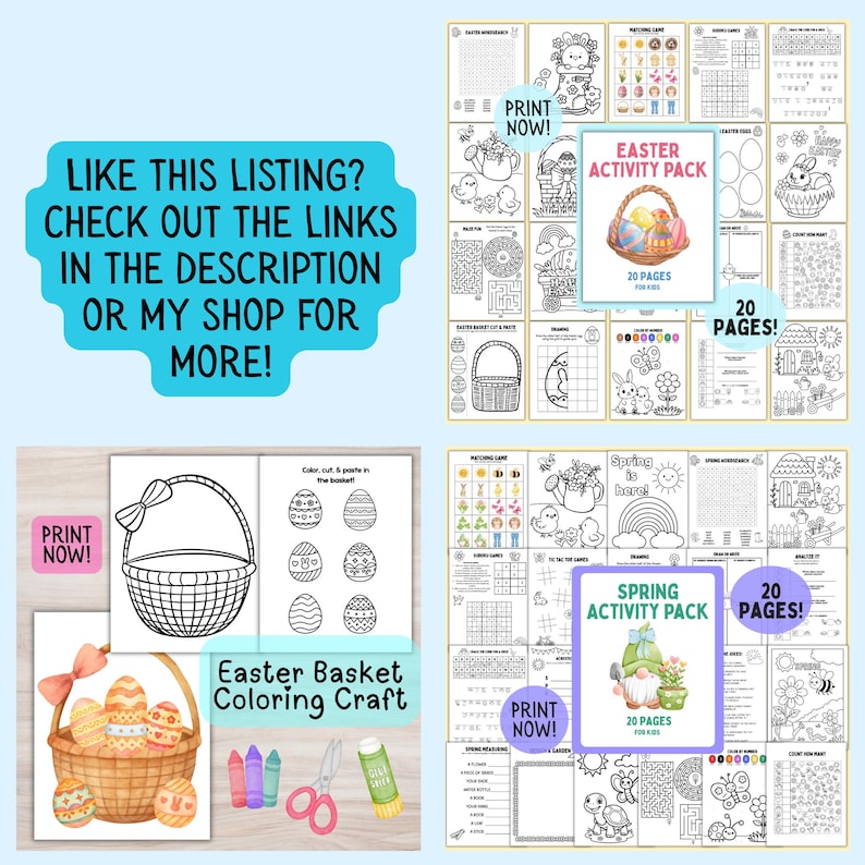 Christian Easter Activity Pack Printable for Kids 20 Page Resurrection ...