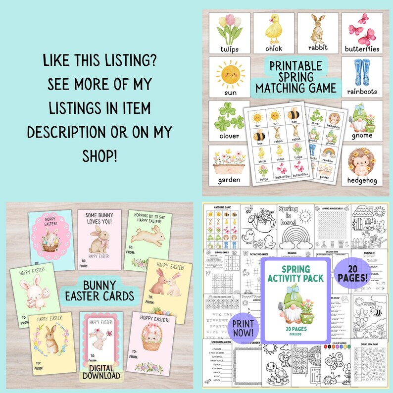 Easter Coloring Pages for Kids Printable 20 Page Easter Coloring Book ...