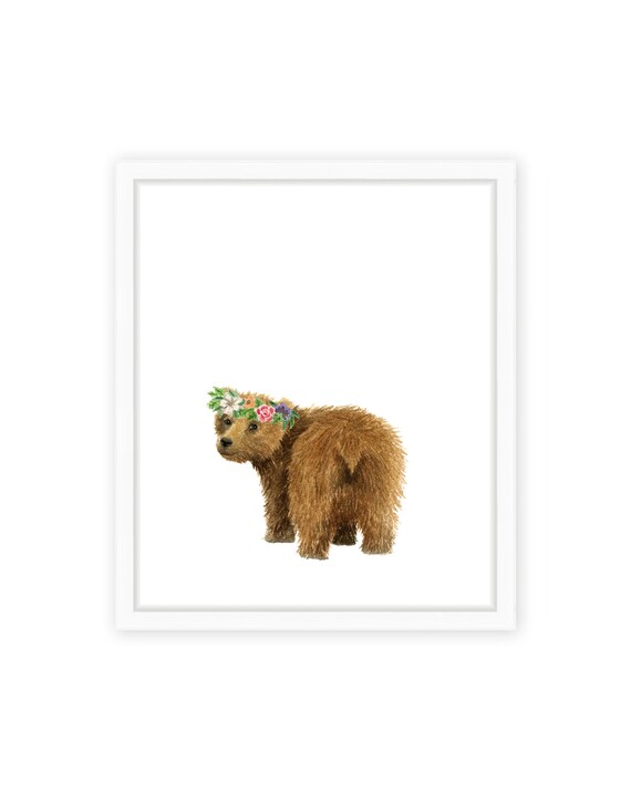 bear with flower crown