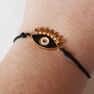 all-seeing eye Bracelet,Evil eye Bracelet,adjustable bracelet,friendship gift ,macrame wish bracelet,