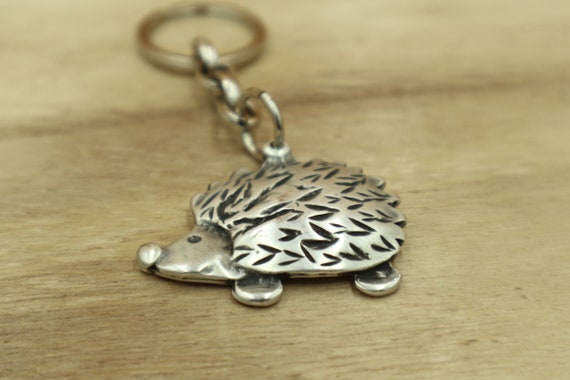 Portachiavi Simpatico A Forma Di Riccio, Ciondolo In Acciaio Inox, Regalo Per Bambini E Adulti, Medium - 2