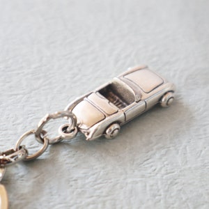 コンバーチブルカーキーチェーン、コンバーチブルカーチャーム、自動車キーチェーン、スポーツカーキーチェーン、旅行ギフト、車ギフト、運転免許試験ギフト