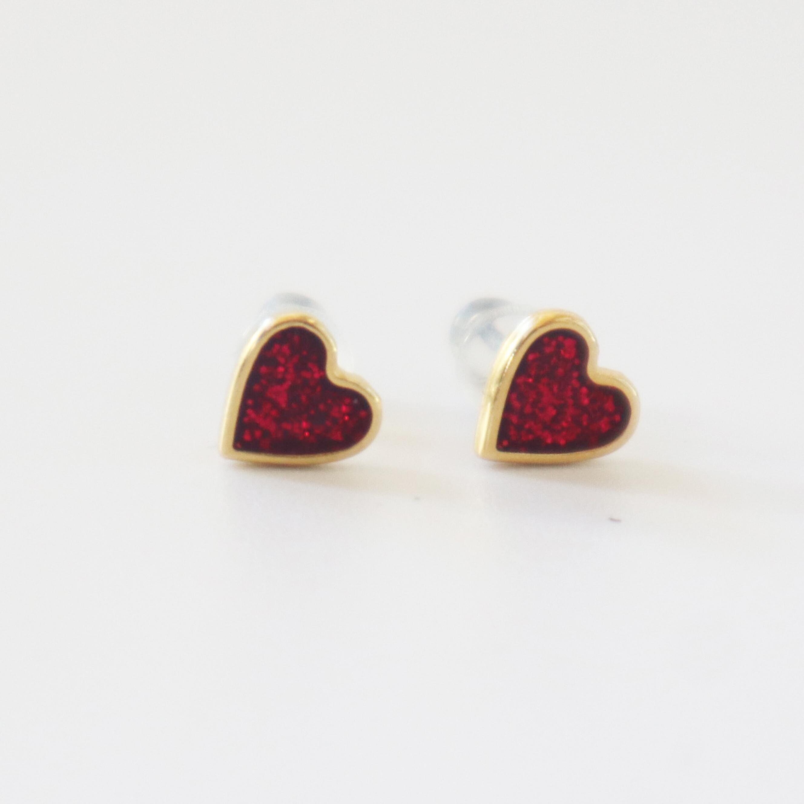 [COLD FRAME] ☆ / VERY VINTAGE TINY RED HEART EARRINGS VERY VINTAGE TINY RED HEART EARRINGS