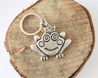 Prince Frog Keychain - Quirky Fairy Tale Accessory for your Keys or Bag