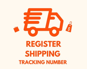 Register shipping tracking number