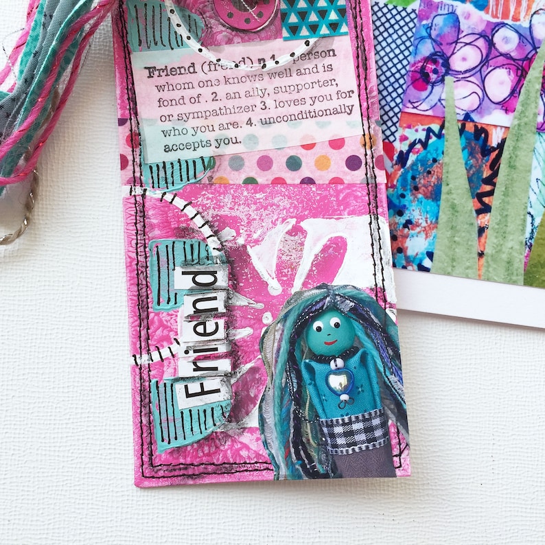 Breast Cancer Doll Gift Set for Best Friend Friend Art Tag ...