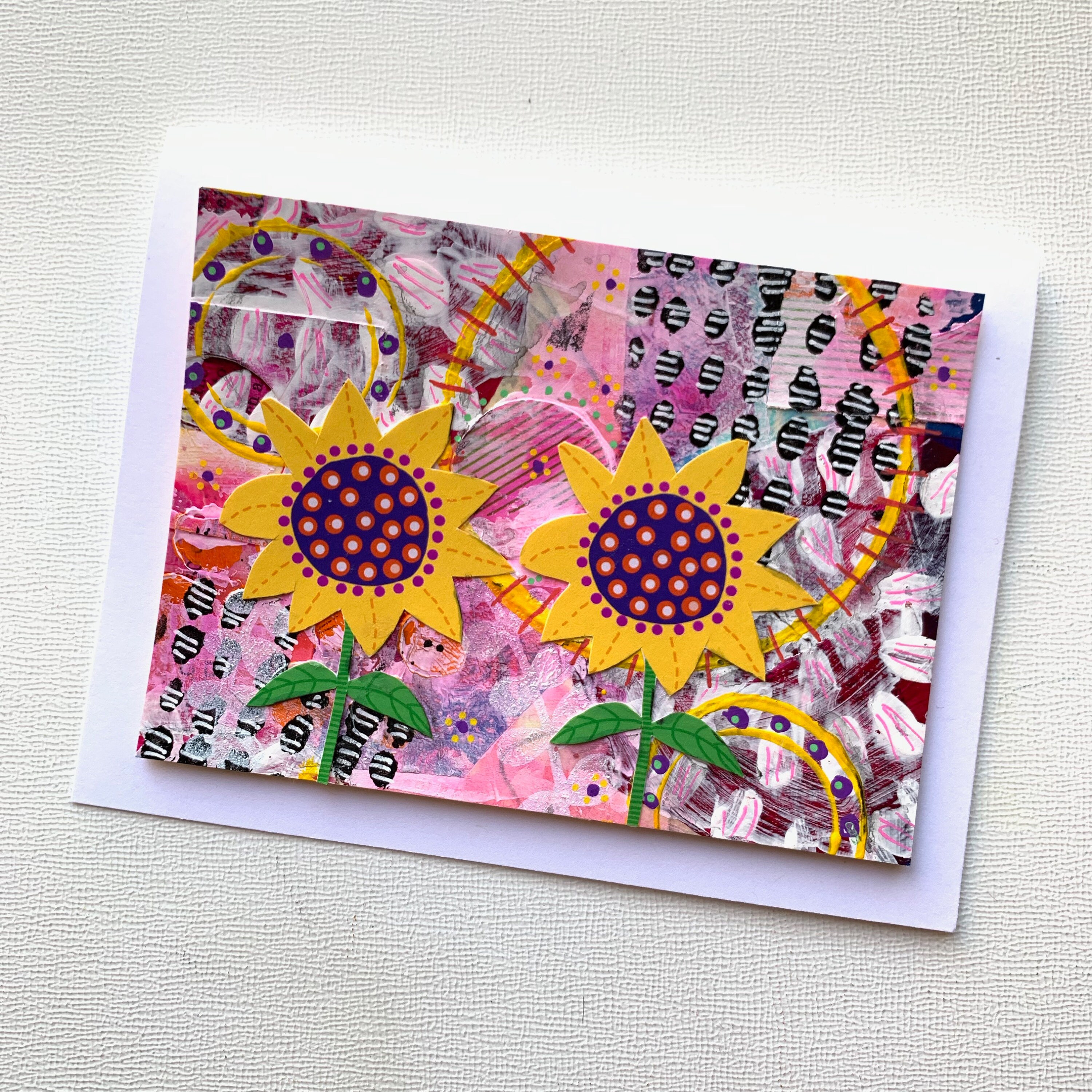 Sunflower Cards, Sunflower Notecard Set, Handmade Blank Greeting Cards ...
