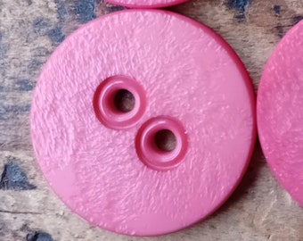 Set of 4 Vintage Buttons Couture Sewing Buttons Unique Pink Buttons Perfect to uplift your sewing or knitting project.