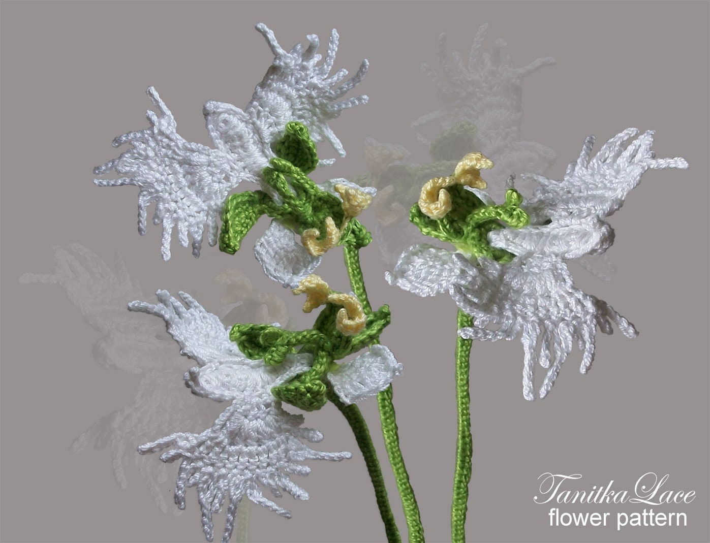 30 Orchid Crochet Patterns to Stitch Elegant Blooms for Home Decor and Gifts 27 Habenaria Bird Orchid Photo Tutorial