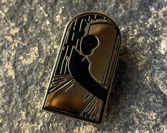 Hard Enamel Pin - Low Vibrational Being - 1.5 inches - Original Illustration