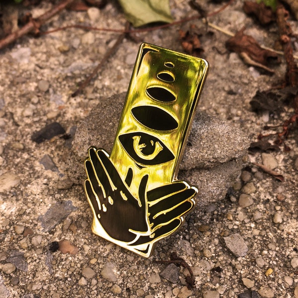 Hard Enamel Pin - Totem - 40 MM/1.5 inches - Original Illustration