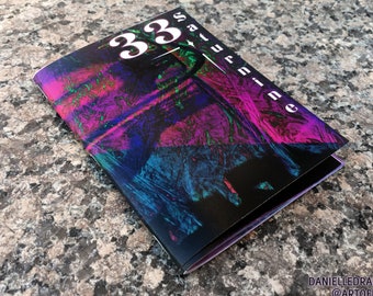 33 Saturnine - a full color technicolor art zine on digital entites