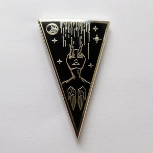 Hard Enamel Pin Successful Ritual 40 MM/1.5 inches Original Illustration image 2