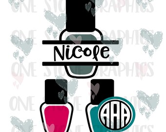 Nail Polish Svg Etsy