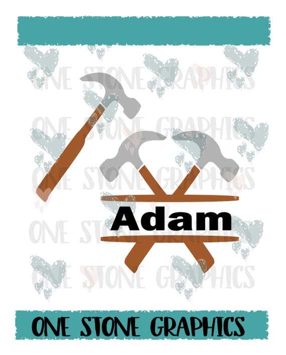 Download Hammer Monograms Svgepsdxfjpeghammer Monogram Framesvg Etsy