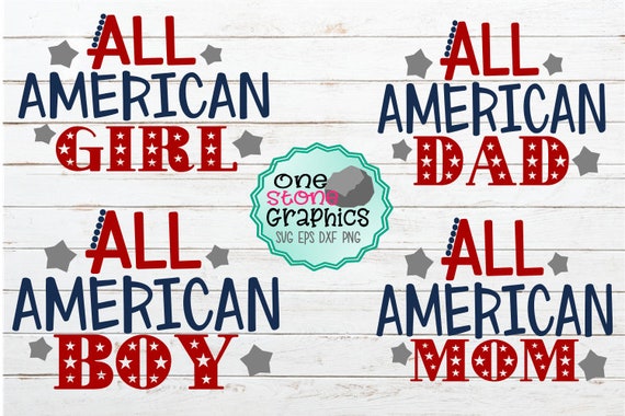 Download All American Svgall American Bundle Svgall American Girl Etsy
