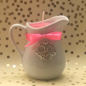White Pitcher candle for wax play 4oz, Waxplay , kink candle, hot wax play, soy wax.