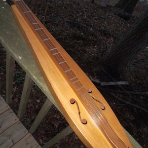 Dulcimer Teardrop Style Solid Spruce Top 3 String with Room for Adding 4th Simple Elegant Affordable Vintage instrument New Strings