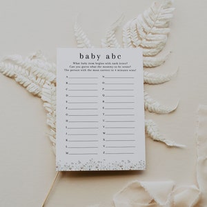 Baby ABC Game Template, Editable Printable Baby Alphabet Game ...