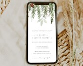Winter Wedding Electronic Invitation, Christmas Wedding Text Invitation, Holiday Wedding Text Wedding Invitation, December DIY | Evergreen