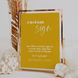 Colorful Wedding Custom Sign, Yellow Wedding Signage, Yellow Theme Custom Sign, Vibrant Wedding Sign, Yellow Wedding Decor | Fallon