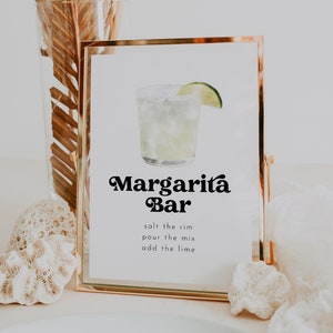 Margarita Bar Sign Template, Editable Margarita Bar Sign, Margarita Bar Sign, Margarita Bar, Bar Sign Printable, Bar Sign Editable