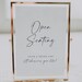Open Seating Sign Template, Printable Open Seating Sign, Minimalist ...