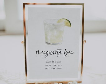 Druckbares Margarita Bar Schild, bearbeitbares Margarita Bar Schild, Margarita Bar Schild, Margarita Bar, Bar Schild druckbar, Bar Schild bearbeitbar | Harper