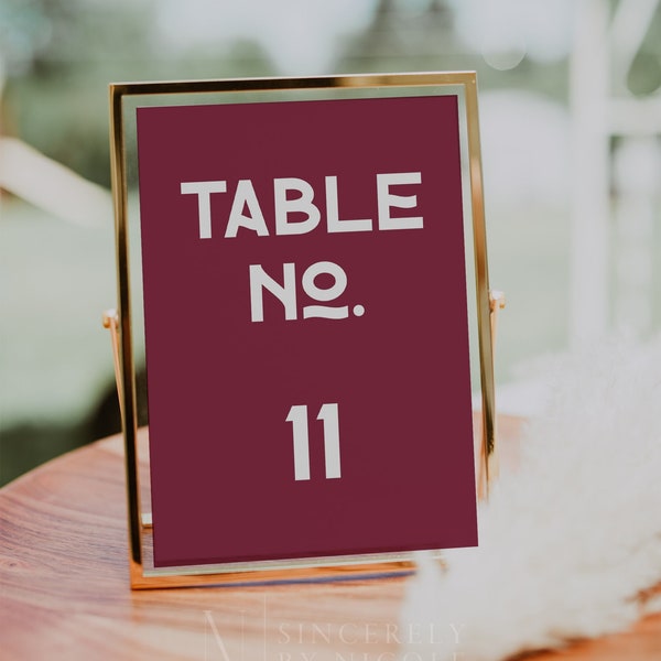 Jewel Tone Table Number Template, Editable Printable Jewel Tone Wedding Table Numbers, Jewel Tone Wedding Template, Unique Wedding | Clover