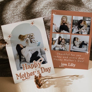 Mother's Day Card Template, Mother's Day Photo Card Template, Happy Mother's Day Photo Card, Printable Mother's Day Card with Photo | Birdie