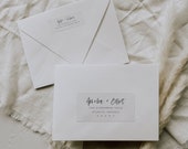 Modern Address Label Template, Editable Recipient Address Label, DIY Envelope Address Label, Editable Envelope Address Sticker | Harper