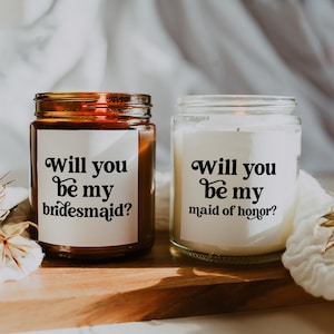 Bridesmaid Proposal Candle Label, Printable Bridesmaid Proposal Candle label Template, Bridesmaid Proposal Candle, Will You Be My