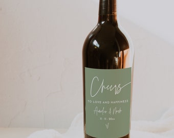 Wedding Wine Labels - Etsy
