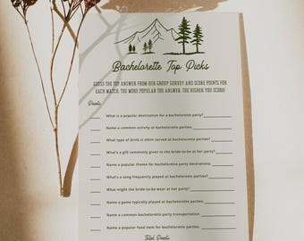 Camp Bachelorette Party Spiel, Sommercamp Bachelorette Spiel, Canva Bachelorette Party Spiel, Camping Bachelorette, Canva Spiel | Tess