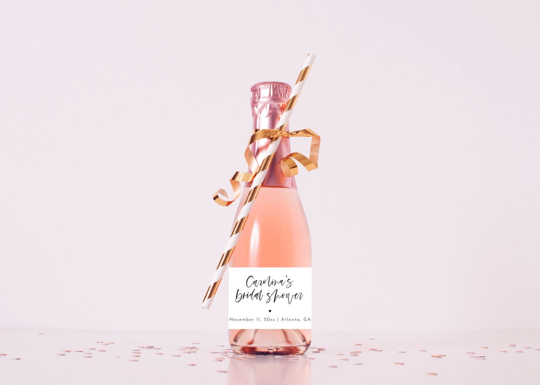 Mini Bottle Label Template