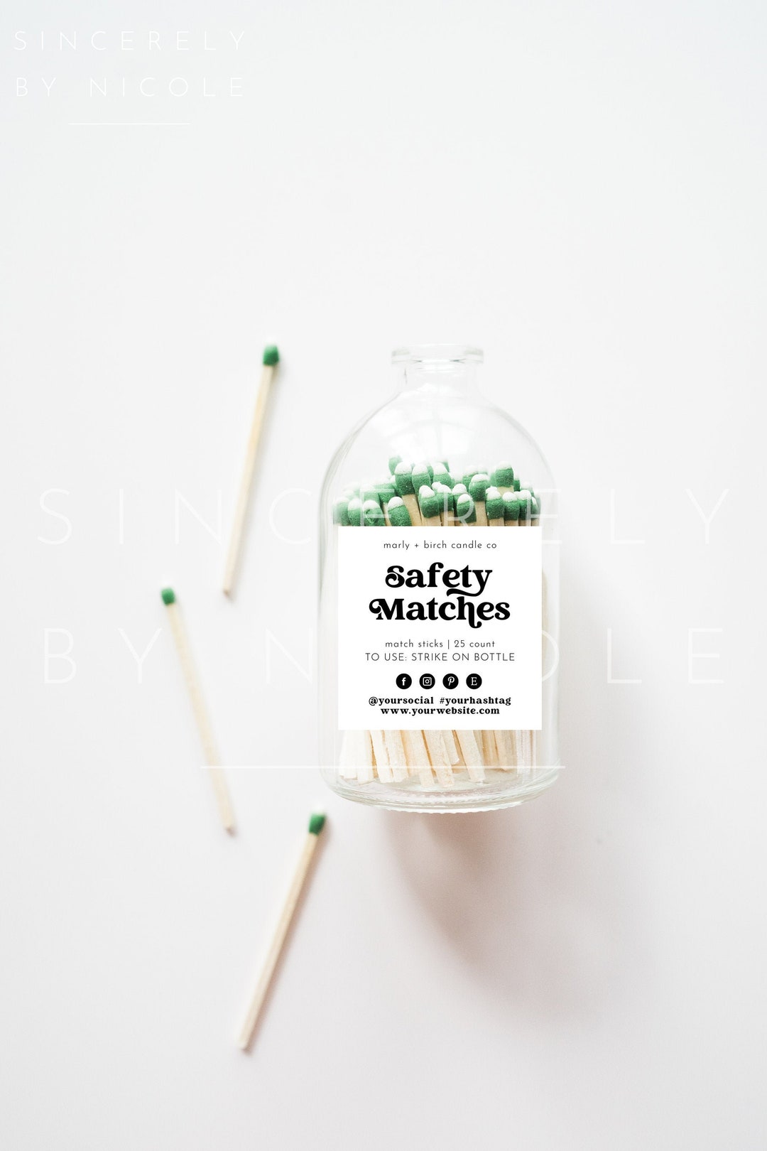 Matching Label Modern Label Design, Jar Label Template, Safety Match Label Template ...