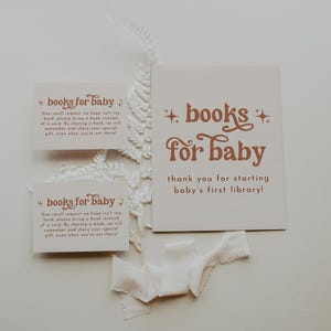Books For Baby Sign Template, Printable Boho Books For Baby Card, Shower Book Sign, Baby Shower Book Sign, Canva Bring a Book | Birdie