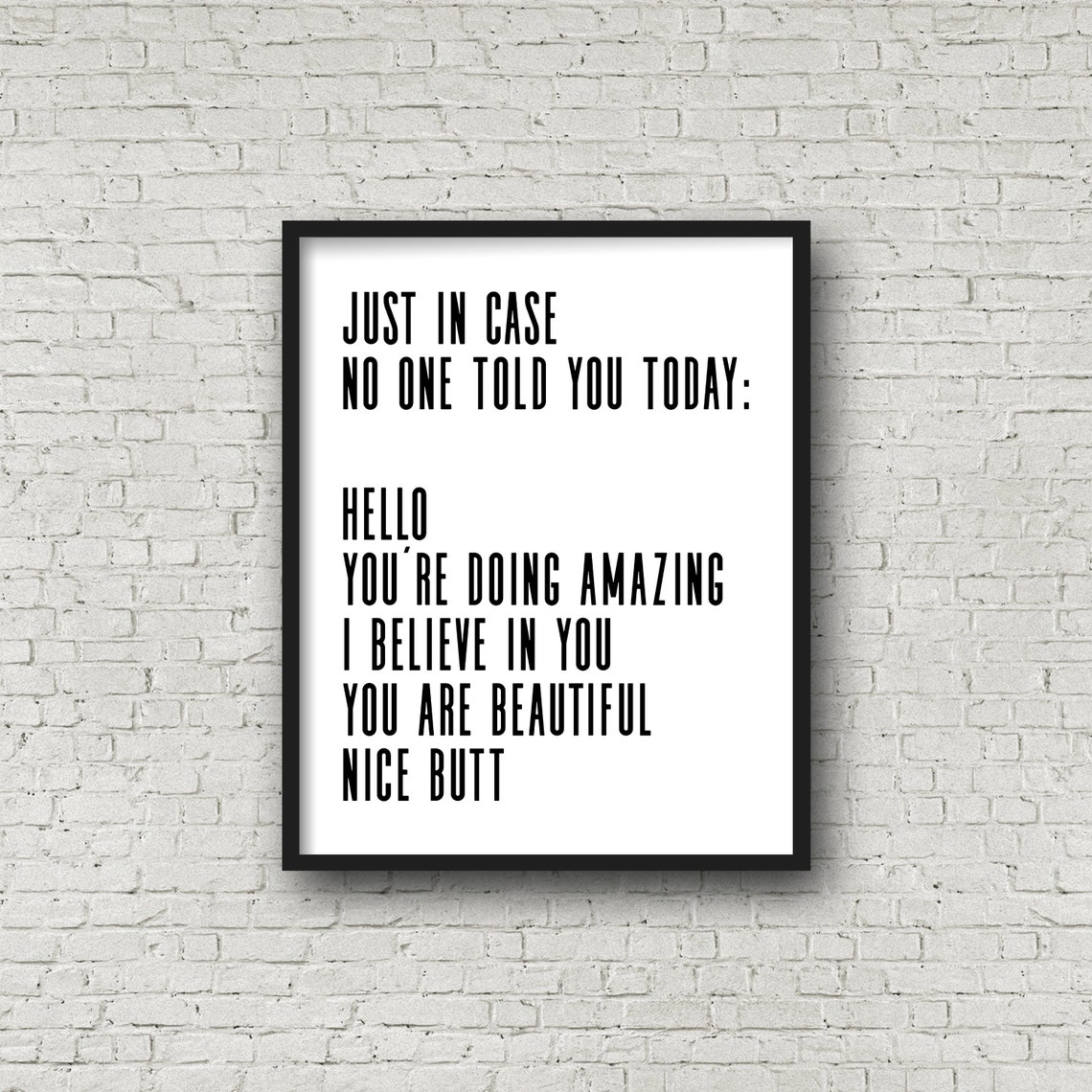 Funny Poster Funny Wall Art Typography Print Funny Wall Etsy