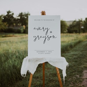 Modern Wedding Template Bundle, Minimalist Wedding Template Bundle, Wedding Reception Bundle, Modern Wedding Reception, Reception Kit | Emma image 5