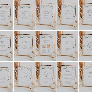 Greenery Wedding Signs, Editable Printable Wedding Sign Template Bundle, Modern Wedding Sign Bundle, Wedding Bundle Editable | Octavia