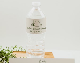 Etiqueta para botella de agua de despedida de soltera, recuerdos de despedida de soltera, etiqueta para botella de despedida de soltera, Last Trail Before The Veil / Tess
