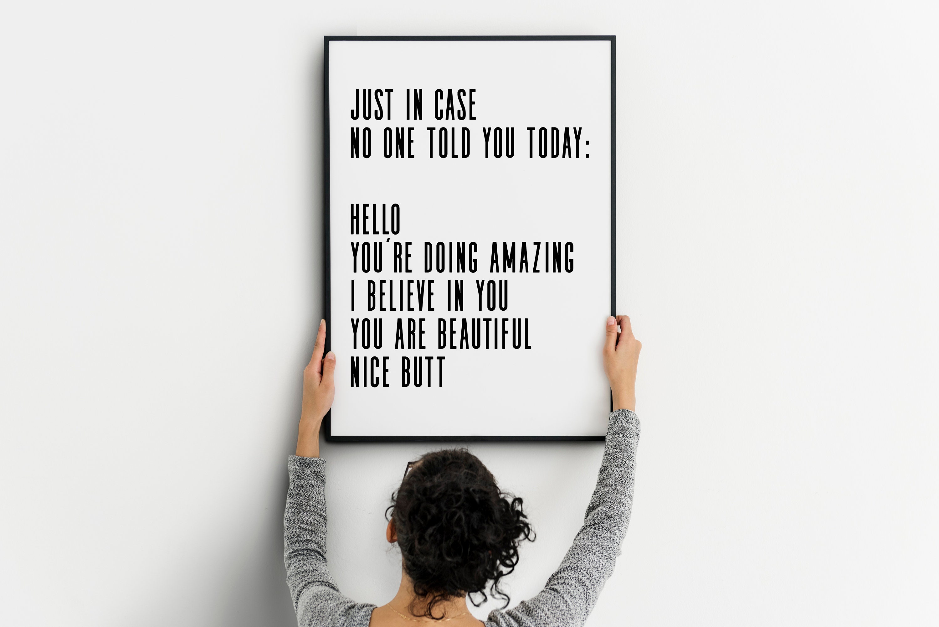 Funny Poster Funny Wall Art Typography Print Funny Wall Etsy