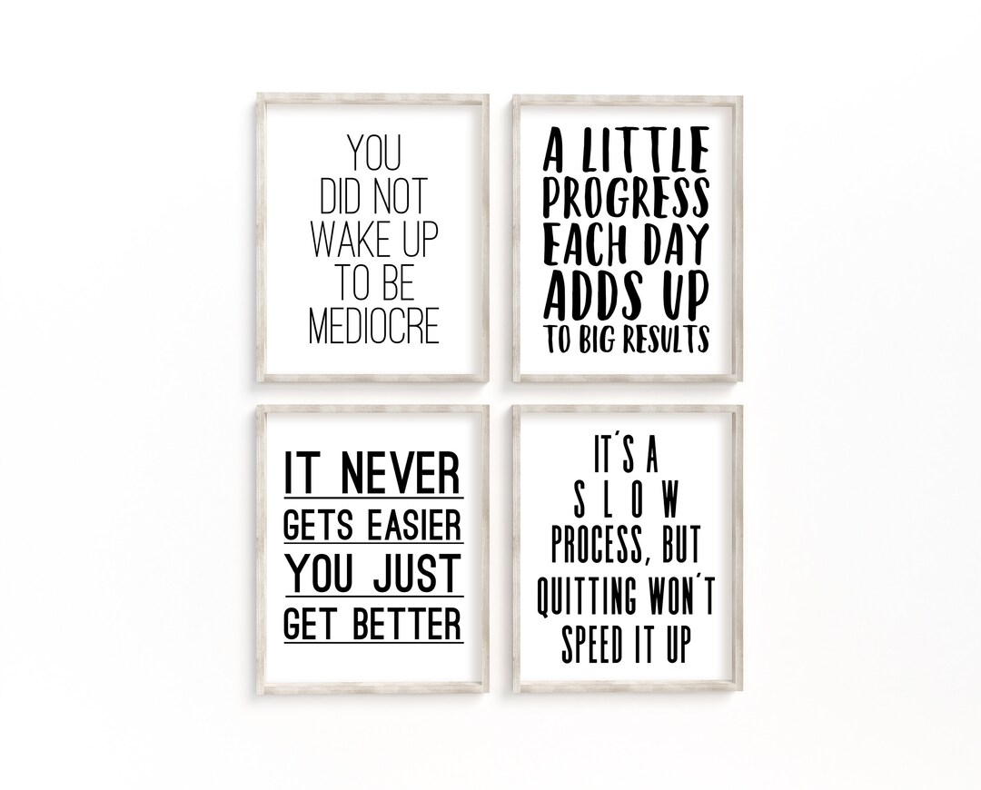 MOTIVATIONAL BUNDLE! Printable Motivational Quotes, Motivational Poster ...